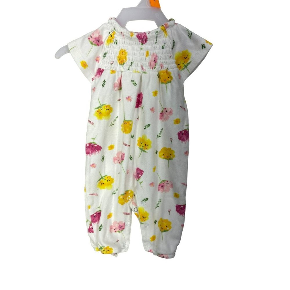 Issac Mizrahi New York Size‎ 0-3 Months Floral Printed One Piece Romper